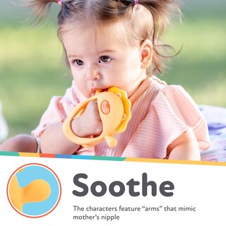 Foto 3 | Manopla De Dentición Nuby Silicone Lion Durante Más De 3 Meses Sin Bpa - Venta Internacional.