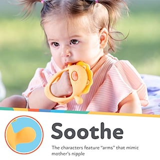 Foto 4 | Manopla De Dentición Nuby Silicone Lion Durante Más De 3 Meses Sin Bpa - Venta Internacional.
