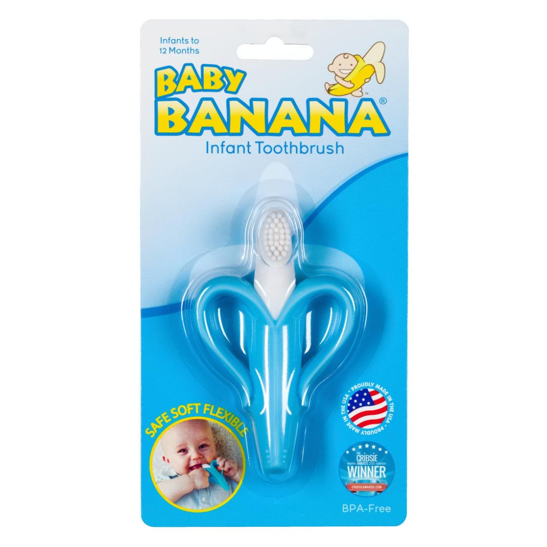 Foto 2 pulgar | Cepillo De Dientes Baby Banana Blue Banana Training Teether Br003b - Venta Internacional.