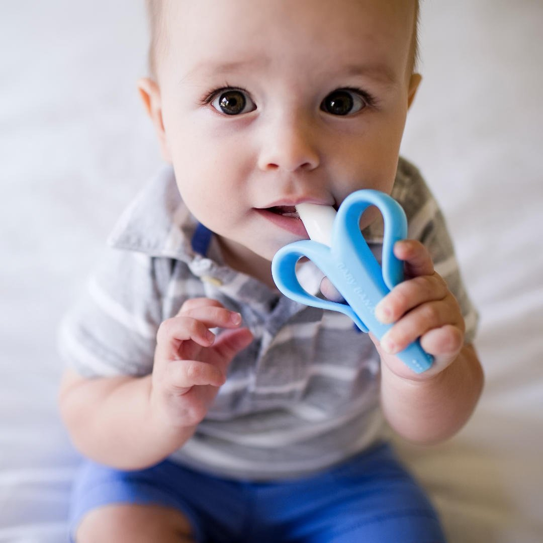 Foto 4 pulgar | Cepillo De Dientes Baby Banana Blue Banana Training Teether Br003b - Venta Internacional.