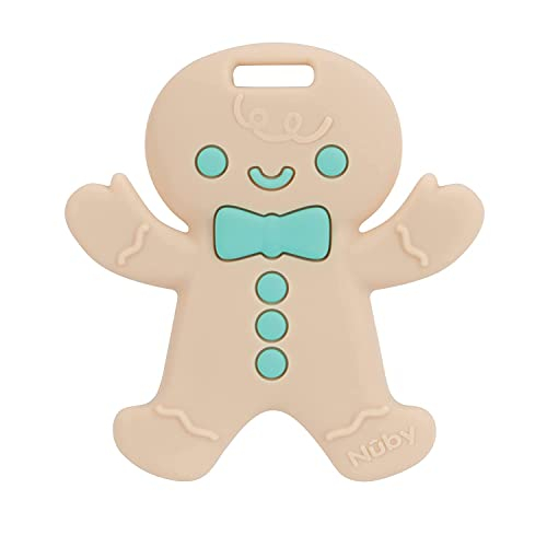 Foto 7 pulgar | Árbol Navideño Y Pan De Jengibre Teether Nuby All Silicone 3+ Mo 2 - Venta Internacional.