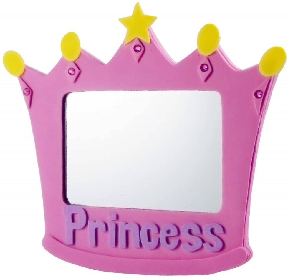 Marco De Esponja Eva Mirror Emilystores Pink Princess De 12,7 Cm De Tamaño - Venta Internacional.