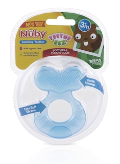 Foto 3 | Mordedera de Silicona Nuby Azul para Bebé-Venta Internacional