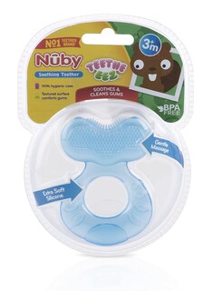 Foto 4 | Mordedera de Silicona Nuby Azul para Bebé-Venta Internacional