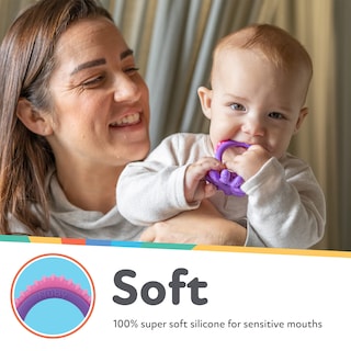 Foto 3 | Mordedera Nuby Soft sin BPA para Bebés de más de 3+ - Venta Internacional