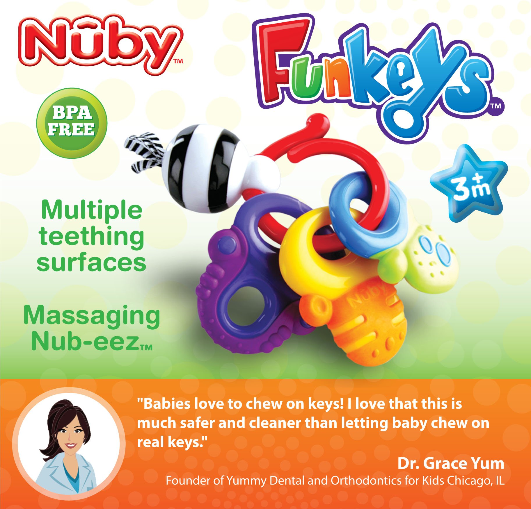 Foto 4 pulgar | Anillo Mordedor Teether Nuby Fun Keys - Venta Internacional