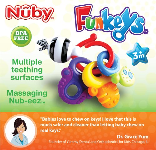 Foto 5 pulgar | Anillo Mordedor Teether Nuby Fun Keys - Venta Internacional