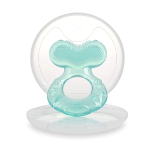 Foto 1 | Mordedor de Silicona Azul Teether Nuby con Cerdas y Gorro Higiénico - Venta Internacional