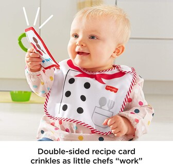 Foto 5 | Set De Juguetes Fisher-price Cutest Chef Con Babero Y Mordedor Para Más De 3 Meses - Venta Internacional.