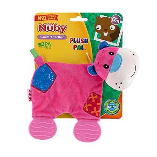 Foto 5 pulgar | Manta Interactiva Teether Nuby Hippo De Peluche Para La Dentición - Venta Internacional.