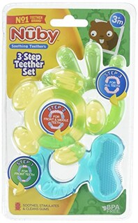 Foto 2 | Mordederas Nuby 3 Piezas para Bebé-Venta Internacional