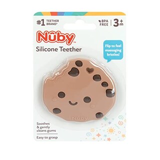 Foto 3 | Mordedor de Silicona Nuby Galleta con Chispas de Chocolate - Venta Internacional