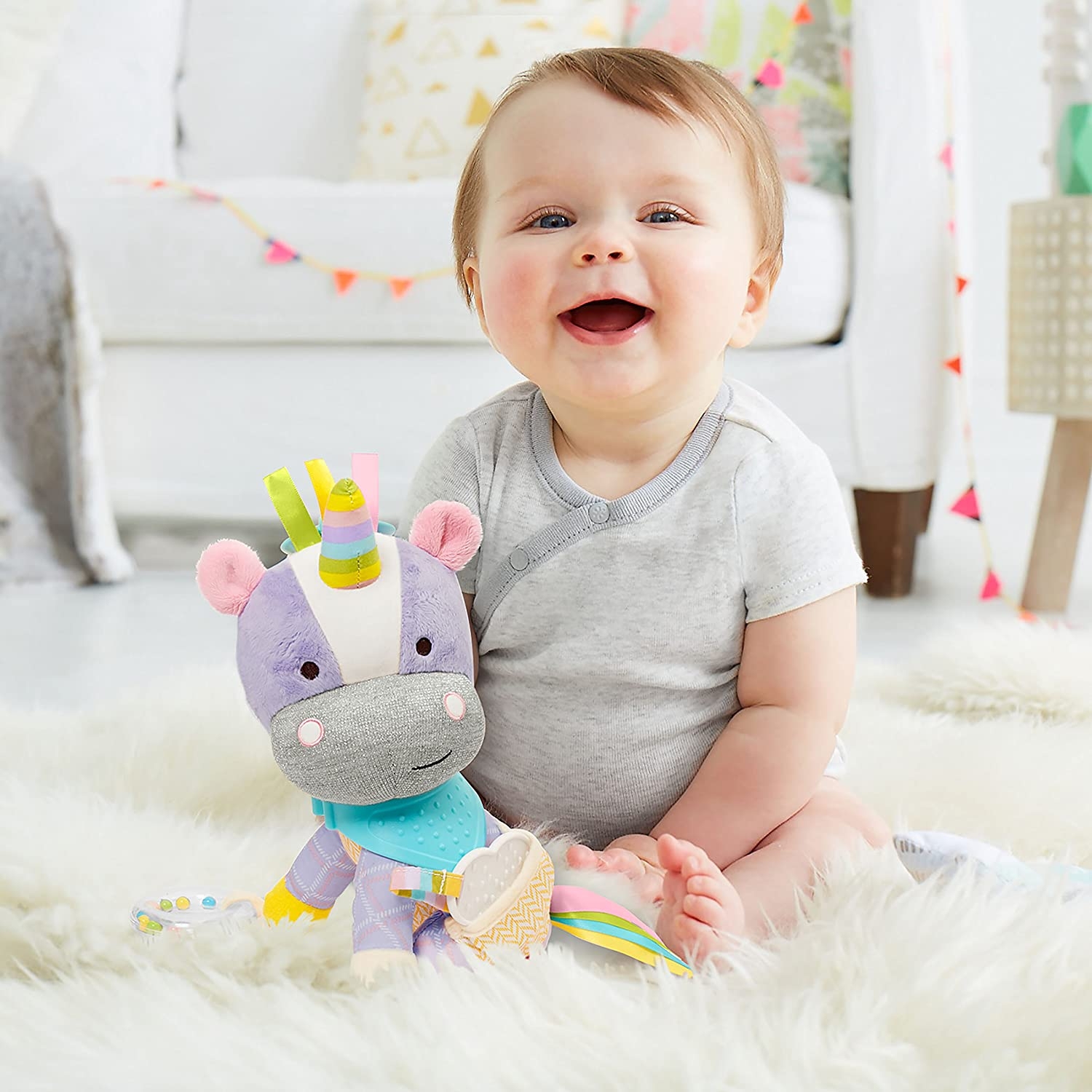 Foto 5 | Sonajero para Bebés Skip Hop Bandana Buddies con Forma de Unicornio - Venta Internacional