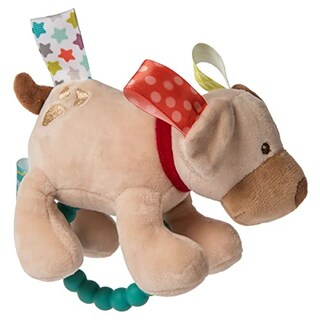 Foto 2 | Sonajero Mordedor Buddy Dog con Etiquetas Satén Interactivas para Bebés Taggies Soft Baby - Venta Internacional