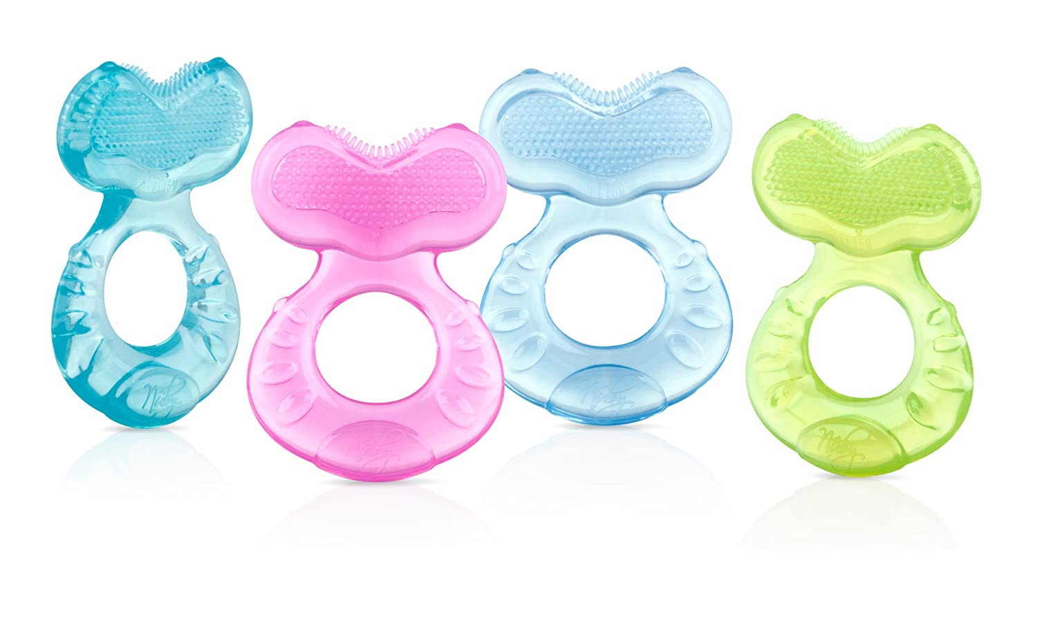 Foto 4 pulgar | Dientes de Silicona Teether Nuby con Cerdas y Gorro Higiénico - Venta Internacional