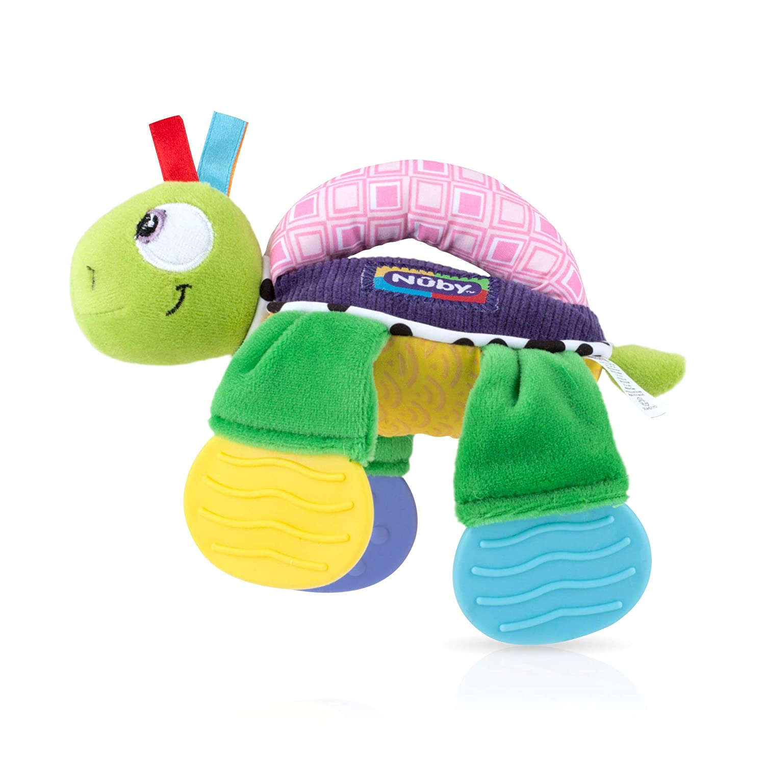 Tortuga Nuby Floppers De Peluche Con Mordedores Integrados - Venta Internacional.