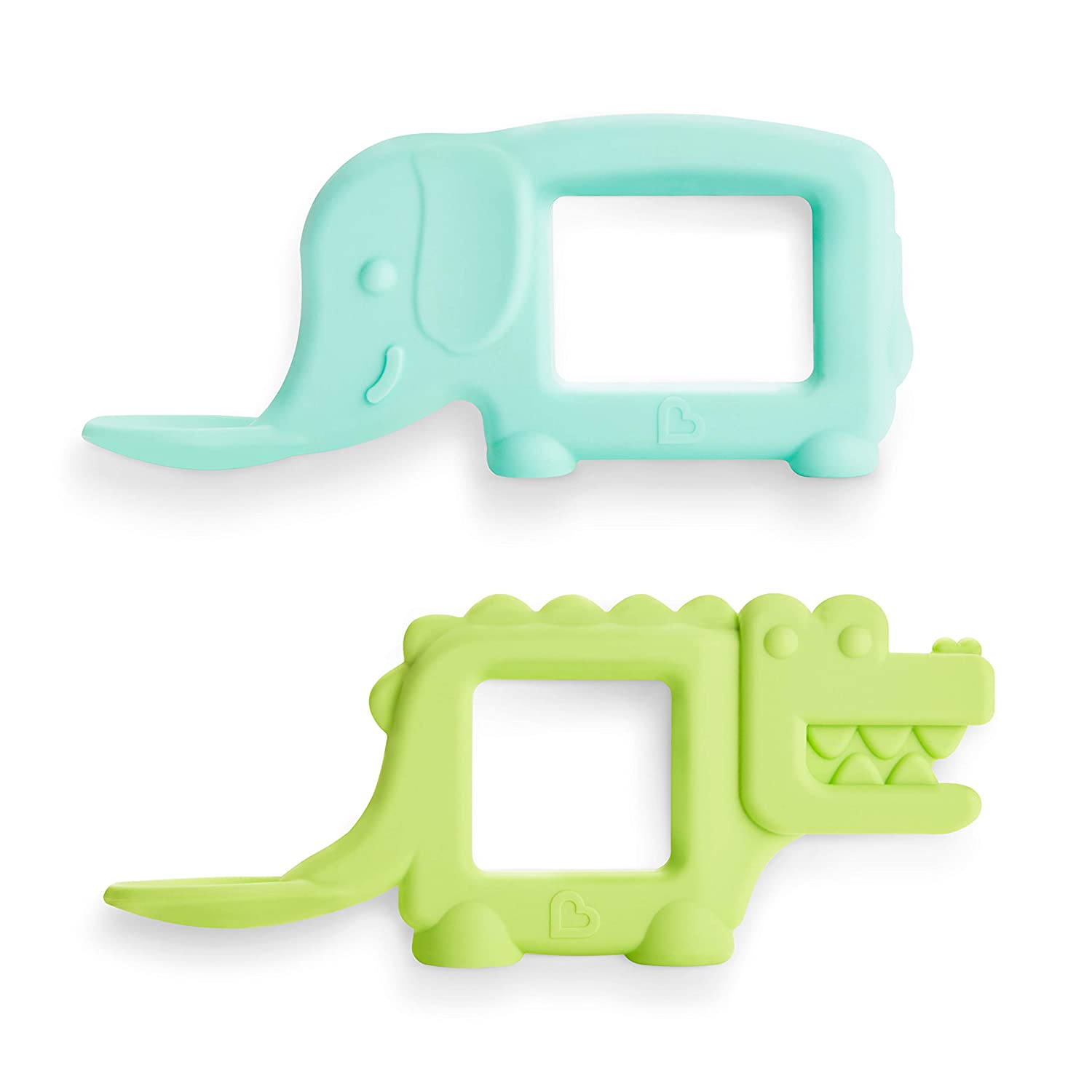 Foto 2 pulgar | Munchkin The Baby Toon Silicone Teether Spoon, 2 Pack, Elefante / Alligator (como Se Ve En Shark Tank) - Venta Inte