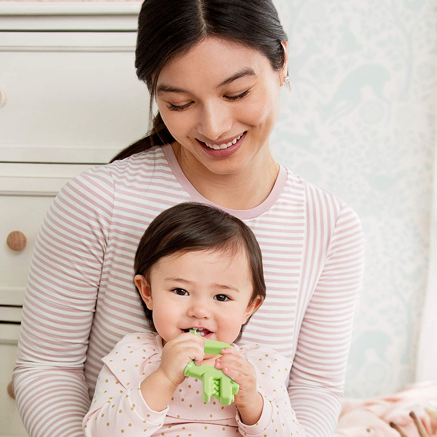 Foto 4 pulgar | Munchkin The Baby Toon Silicone Teether Spoon, 2 Pack, Elefante / Alligator (como Se Ve En Shark Tank) - Venta Inte
