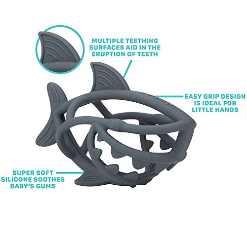 Foto 6 | Mordedera Tiburón Nuby Chewy Chums de Silicona - Venta Internacional