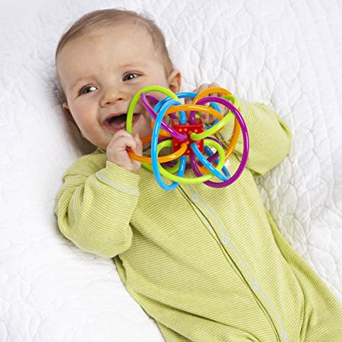 Foto 8 pulgar | Sonajero y Mordedero Sensorial Manhattan Toy Winkel Multicolor - Venta Internacional