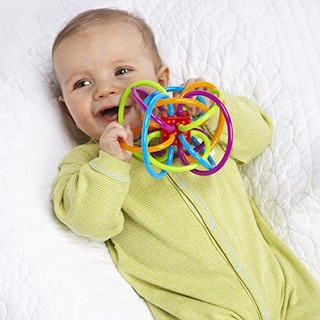 Foto 7 | Sonajero y Mordedero Sensorial Manhattan Toy Winkel Multicolor - Venta Internacional