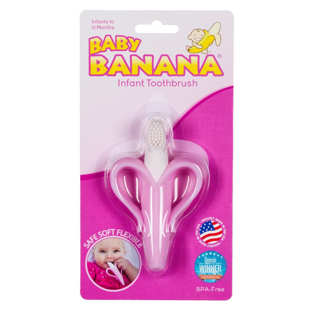 Foto 2 pulgar | Mordedera Baby Banana Pink Banana Training Teether de Silicona para Bebés - Venta Internacional