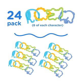 Foto 3 | Juego de 24 Clips para Bebé Nuby Animal Click 3+