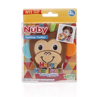 Foto 3 | Manopla de Dentición Nuby Happy Handimals Monkey - Venta Internacional