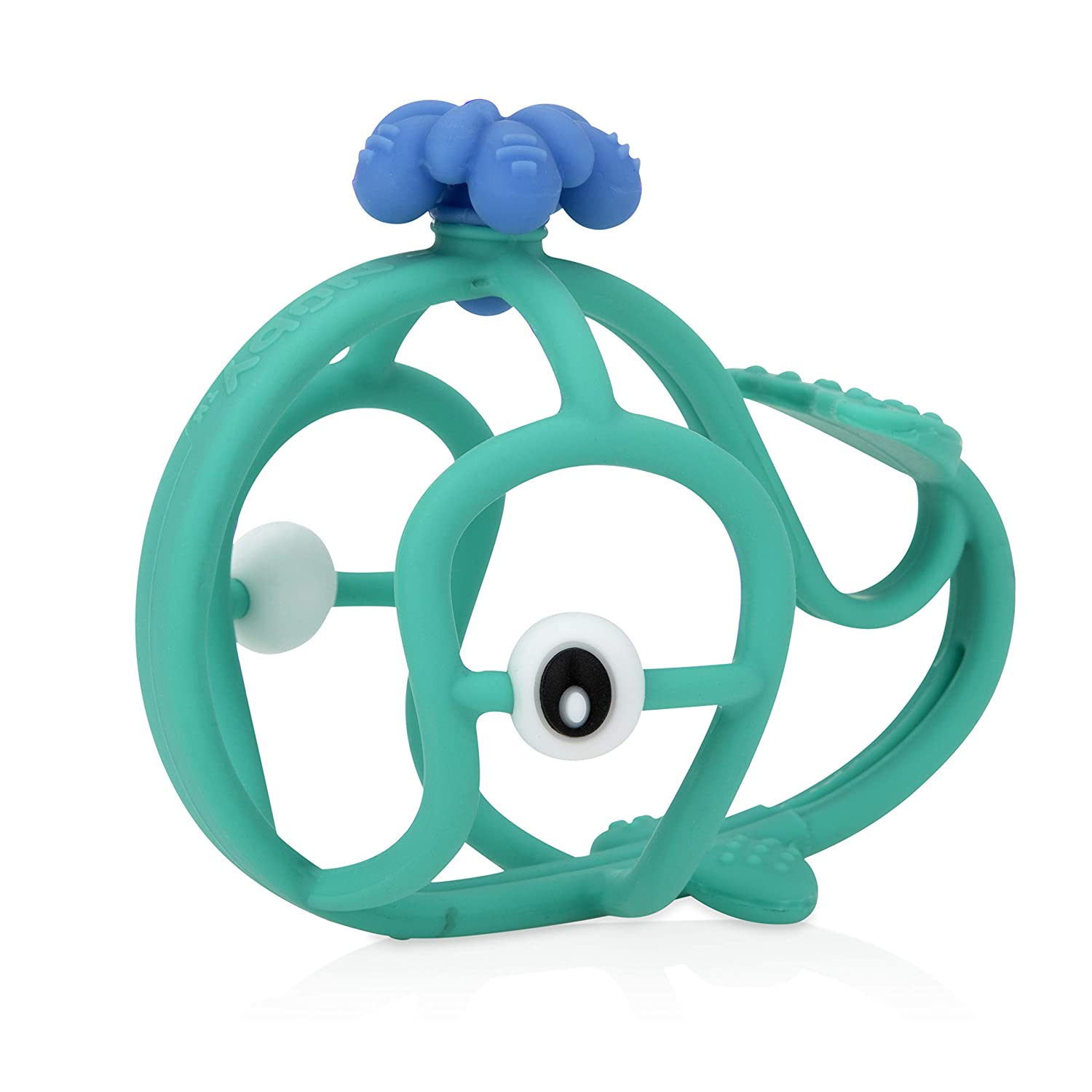 Calmante de Silicona Teether Nuby Chewy Chums para Mayores de 3 Meses Diseño de Ballena - Venta Internacional