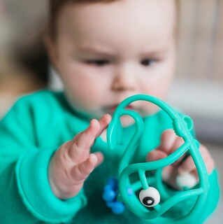 Foto 7 | Calmante de Silicona Teether Nuby Chewy Chums para Mayores de 3 Meses Diseño de Ballena - Venta Internacional