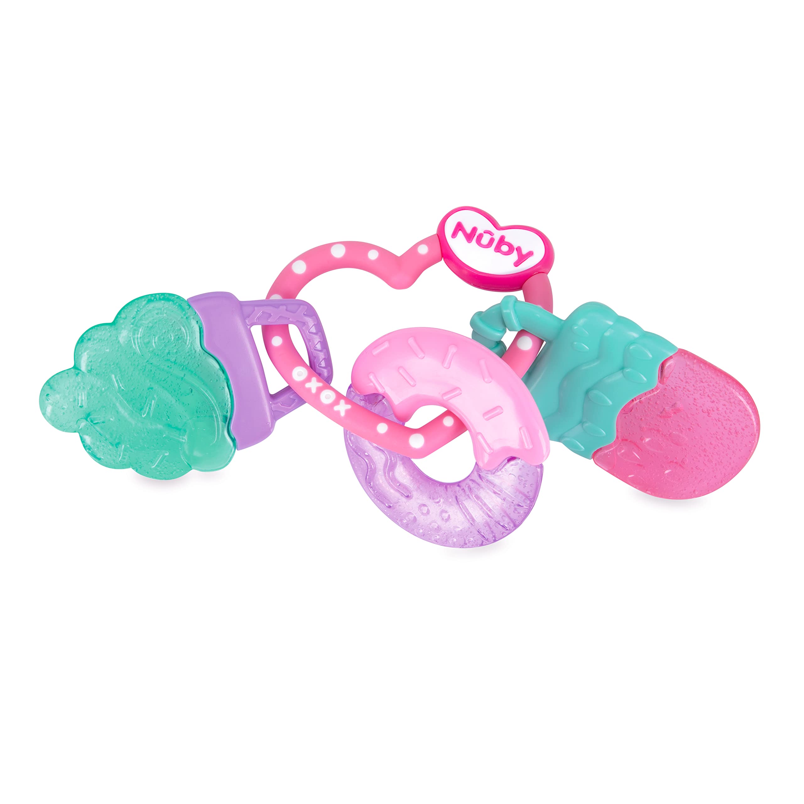 Mordederas Nuby Icybite 3 Piezas -Helado + Rosquilla + Paleta - Venta Internacional