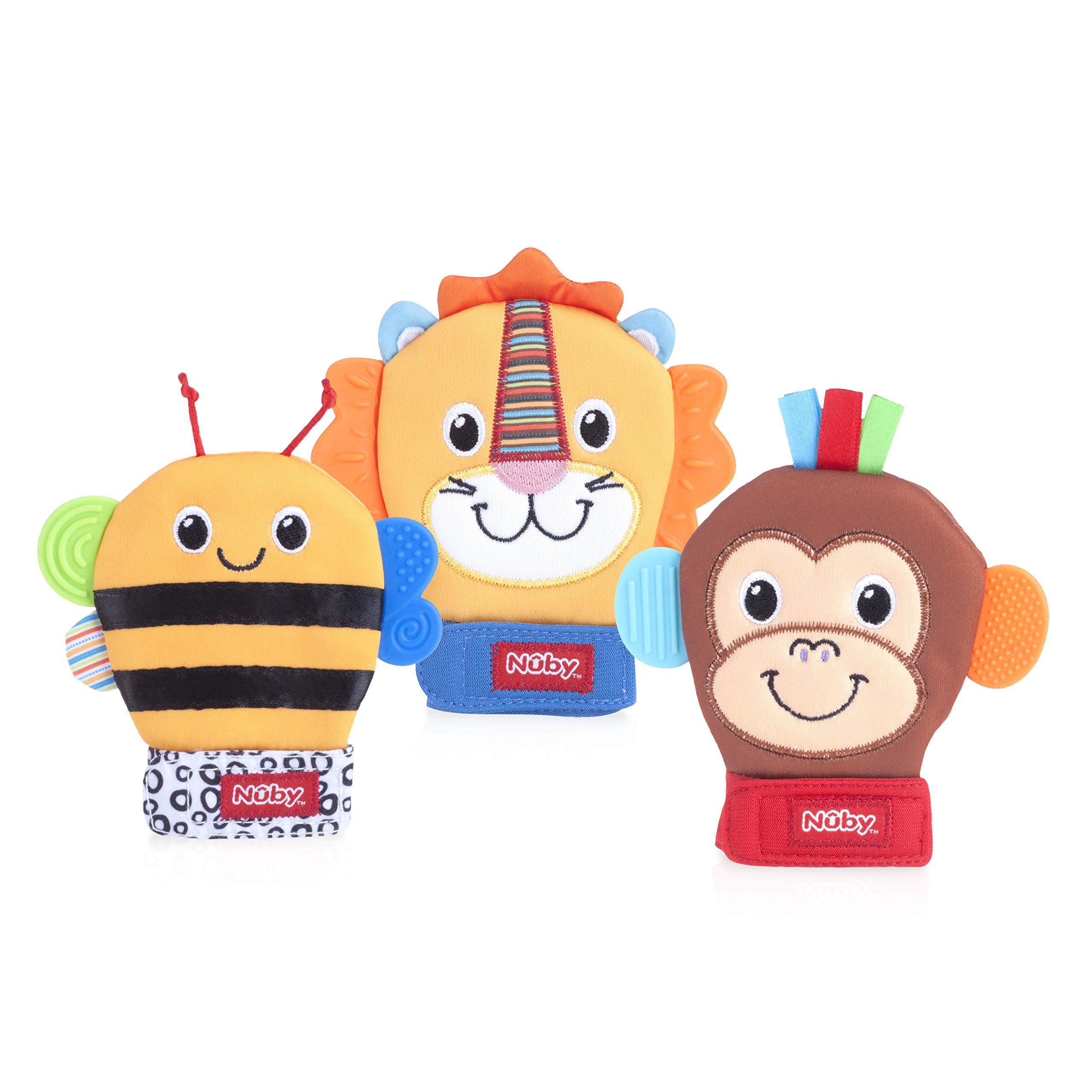 Foto 6 pulgar | Manopla Mordedera Nuby Happy Handimals Lion - Venta Internacional