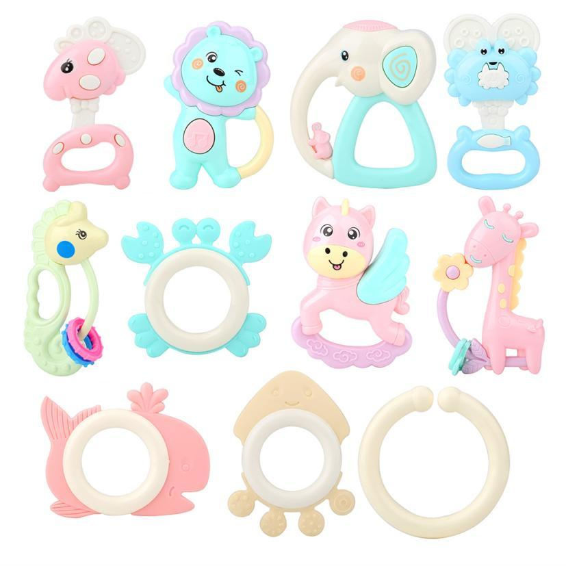 Foto 3 pulgar | Juego Portátil De Mordedores Para Bebés Con Sonajero, Música Y Campana, 8 Piezas - Venta Internacional.