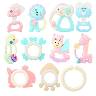 Foto 2 | Juego Portátil De Mordedores Para Bebés Con Sonajero, Música Y Campana, 8 Piezas - Venta Internacional.