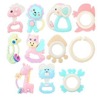 Foto 4 | Juego Portátil De Mordedores Para Bebés Con Sonajero, Música Y Campana, 8 Piezas - Venta Internacional.