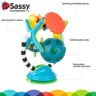 Foto 3 | Trona Toy Sassy Teethe & Twirl Sensation Station 2 En 1 - Venta Internacional