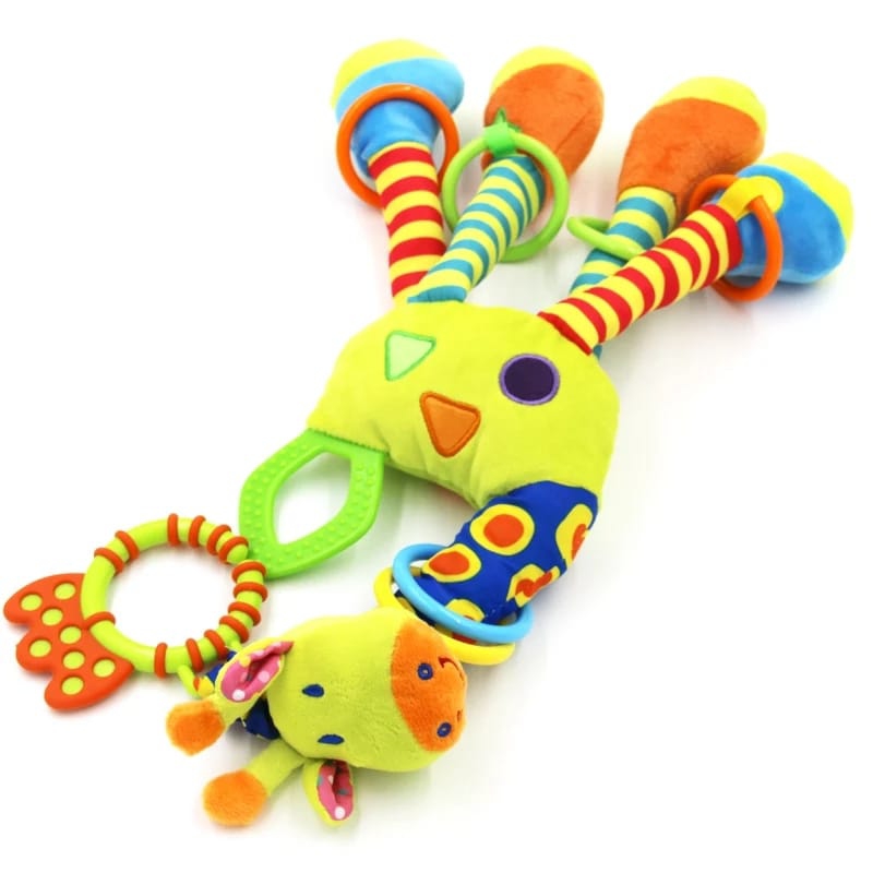 Estimulación Sensorial Para Bebés Con Forma De Jirafa De Peluche, 47 Cm, Con Sonajero - Venta Internacional.
