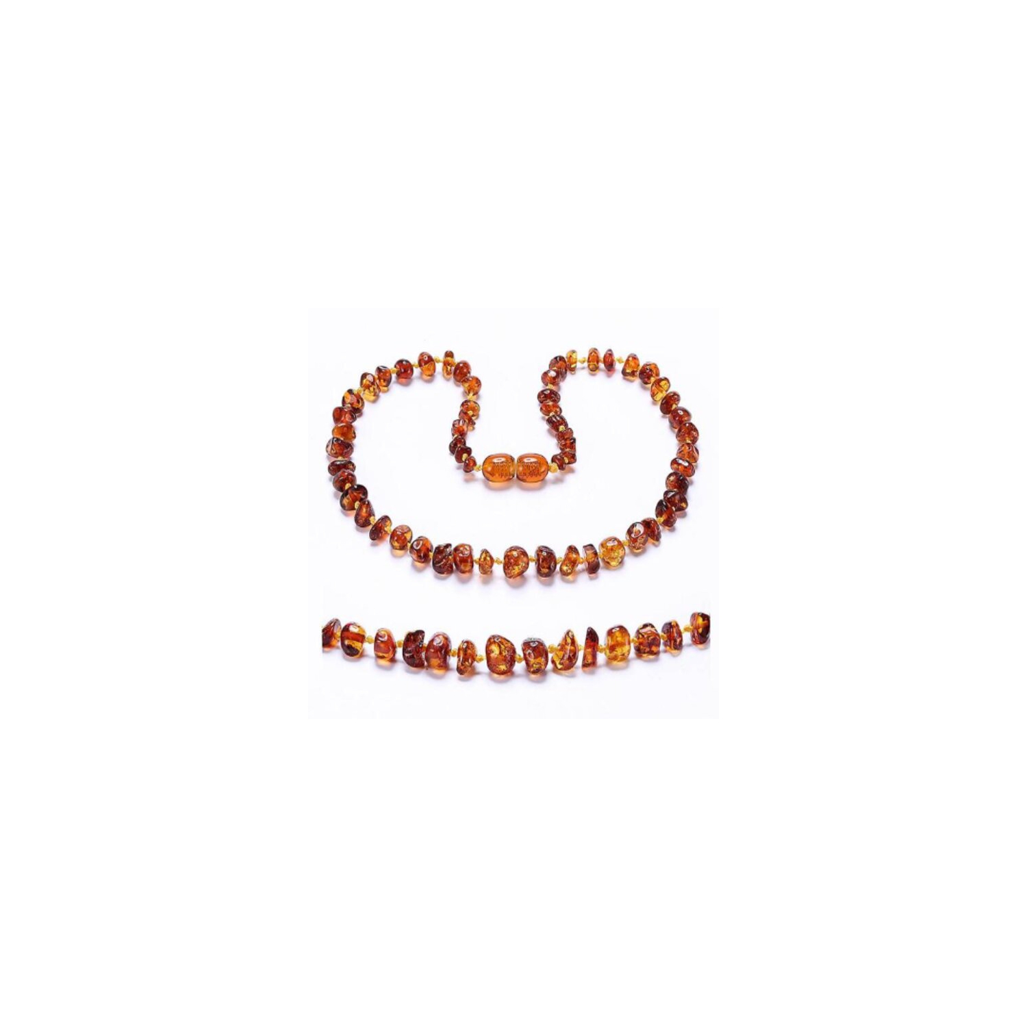 Pulsera de Ámbar Báltico de 14 Cm Ámbar 100% Auténtico - Venta Internacional