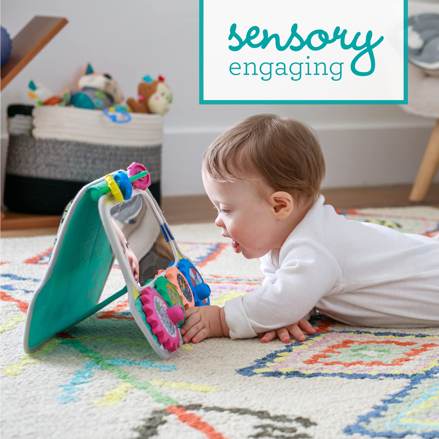 Foto 5 pulgar | Espejo Toy Boat Infantino Busy Board Discovery - Venta Internacional.