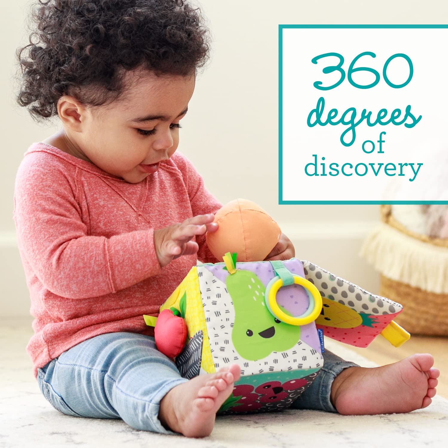 Foto 4 pulgar | Sensory Discovery Cube Infantino Peek & Seek 3m+ - Venta Internacional.