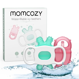 Foto 1 | Mordedor En Frío De Silicona Teether Momcozy, Rellenable Con Agua, 2 Unidades - Venta Internacional.