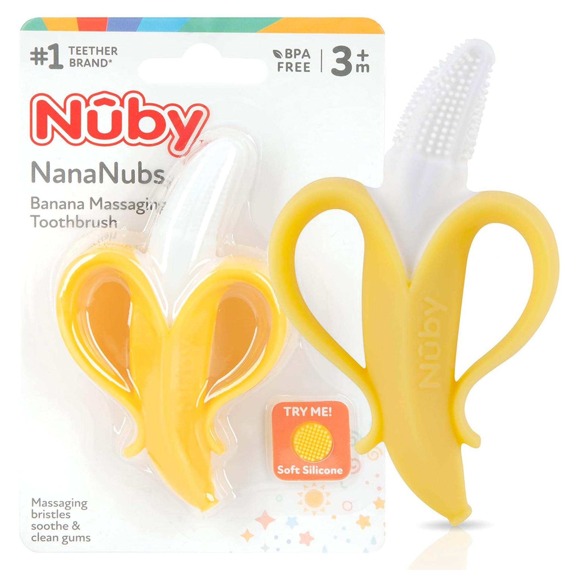 Foto 2 pulgar | Masaje De Plátano Teether Nuby Nananubs Para Bebés De Más De 3 Meses - Venta Internacional.