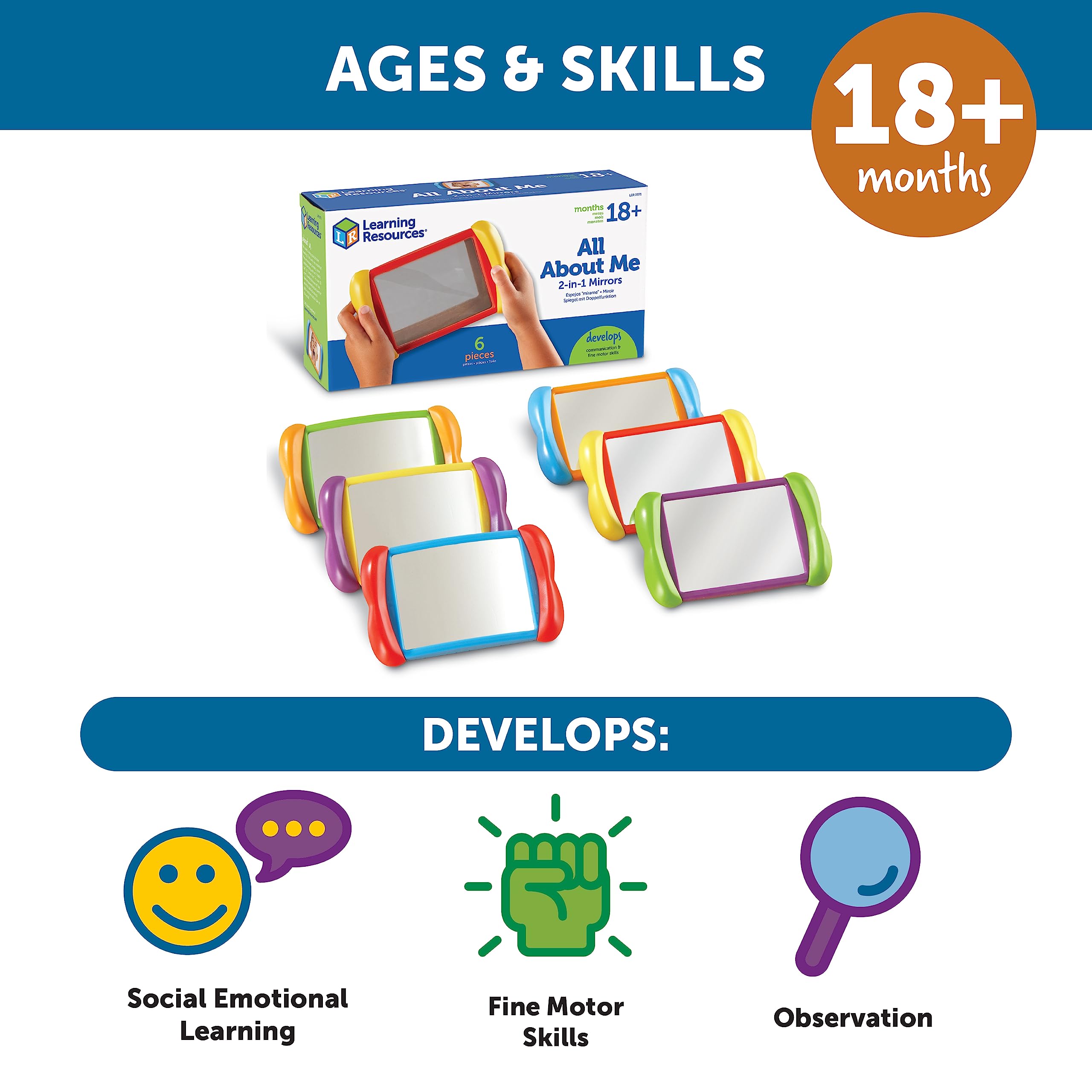 Foto 7 pulgar | Mirror Learning Resources All About Me 2 En 1 (6 Piezas) - Venta Internacional.