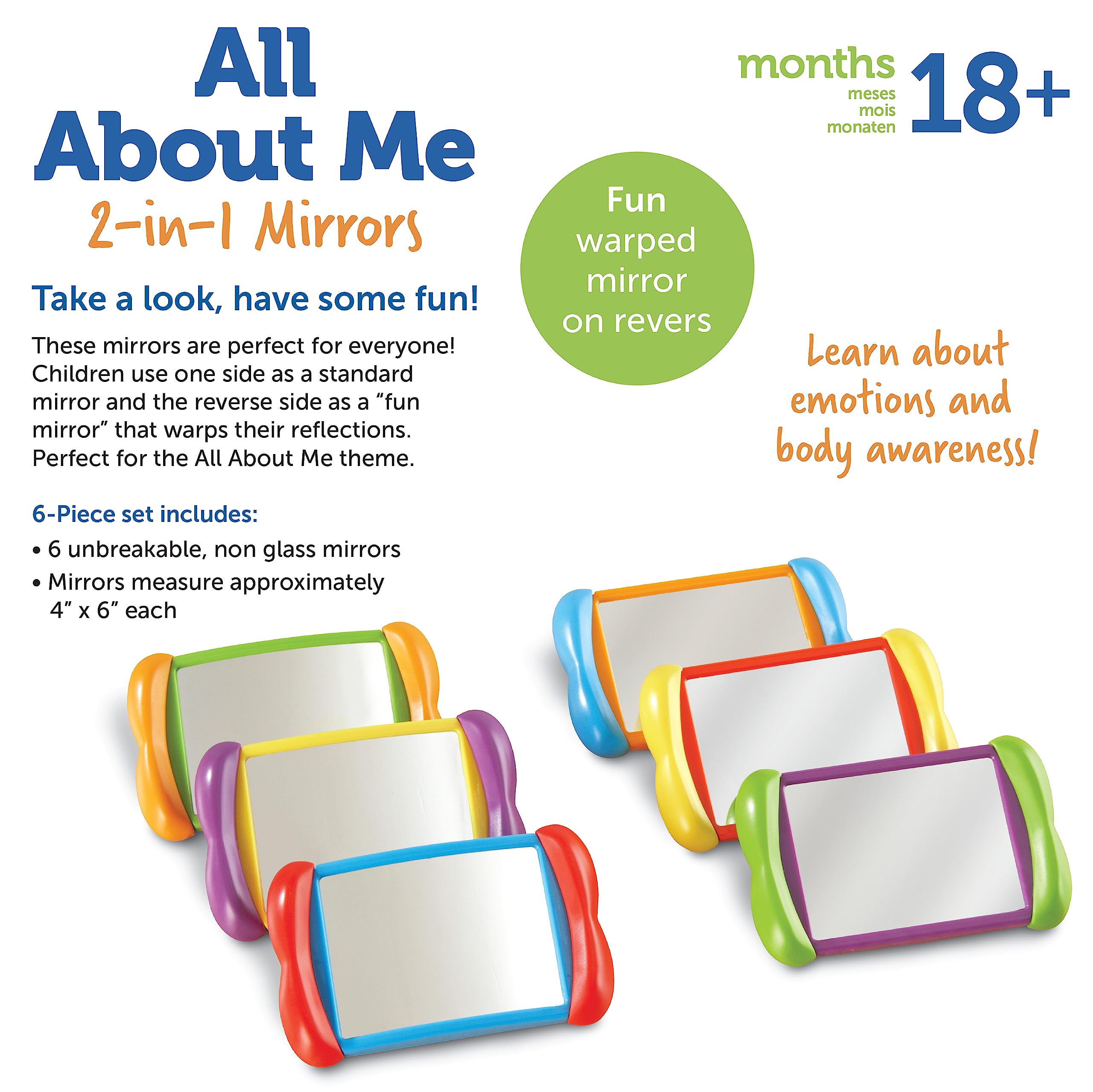 Foto 8 pulgar | Mirror Learning Resources All About Me 2 En 1 (6 Piezas) - Venta Internacional.