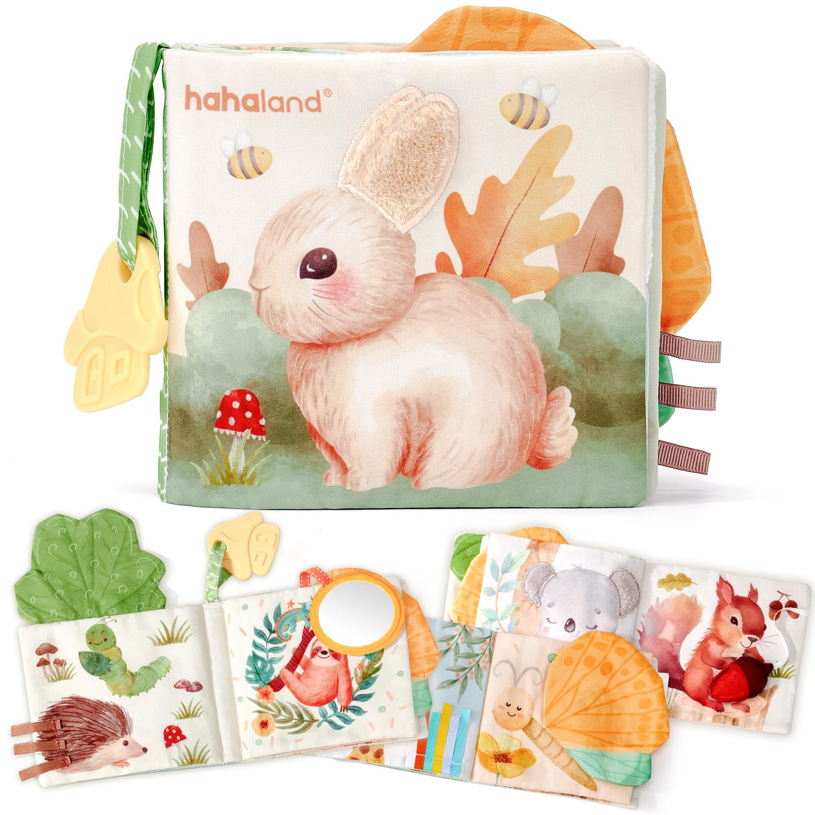 Foto 2 pulgar | Juguetes Sensoriales Baby Book Hahaland Peek-a-boo Forest De 0 A 6 M O Más - Venta Internacional.