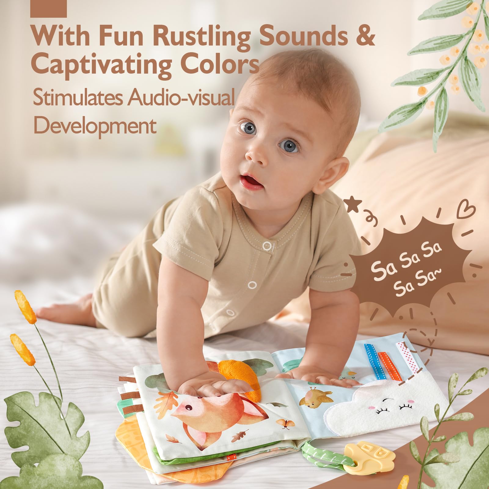 Foto 4 pulgar | Juguetes Sensoriales Baby Book Hahaland Peek-a-boo Forest De 0 A 6 M O Más - Venta Internacional.