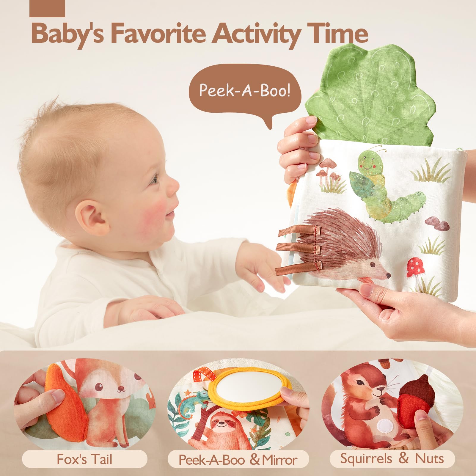 Foto 5 pulgar | Juguetes Sensoriales Baby Book Hahaland Peek-a-boo Forest De 0 A 6 M O Más - Venta Internacional.