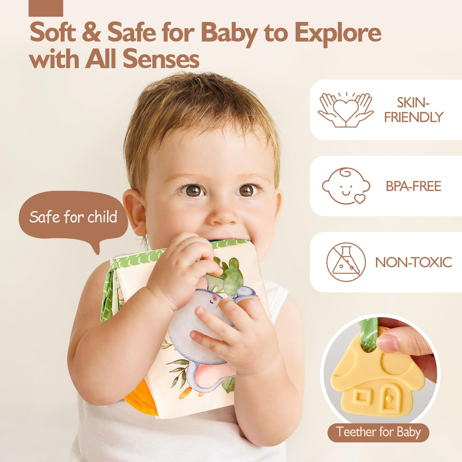 Foto 6 pulgar | Juguetes Sensoriales Baby Book Hahaland Peek-a-boo Forest De 0 A 6 M O Más - Venta Internacional.