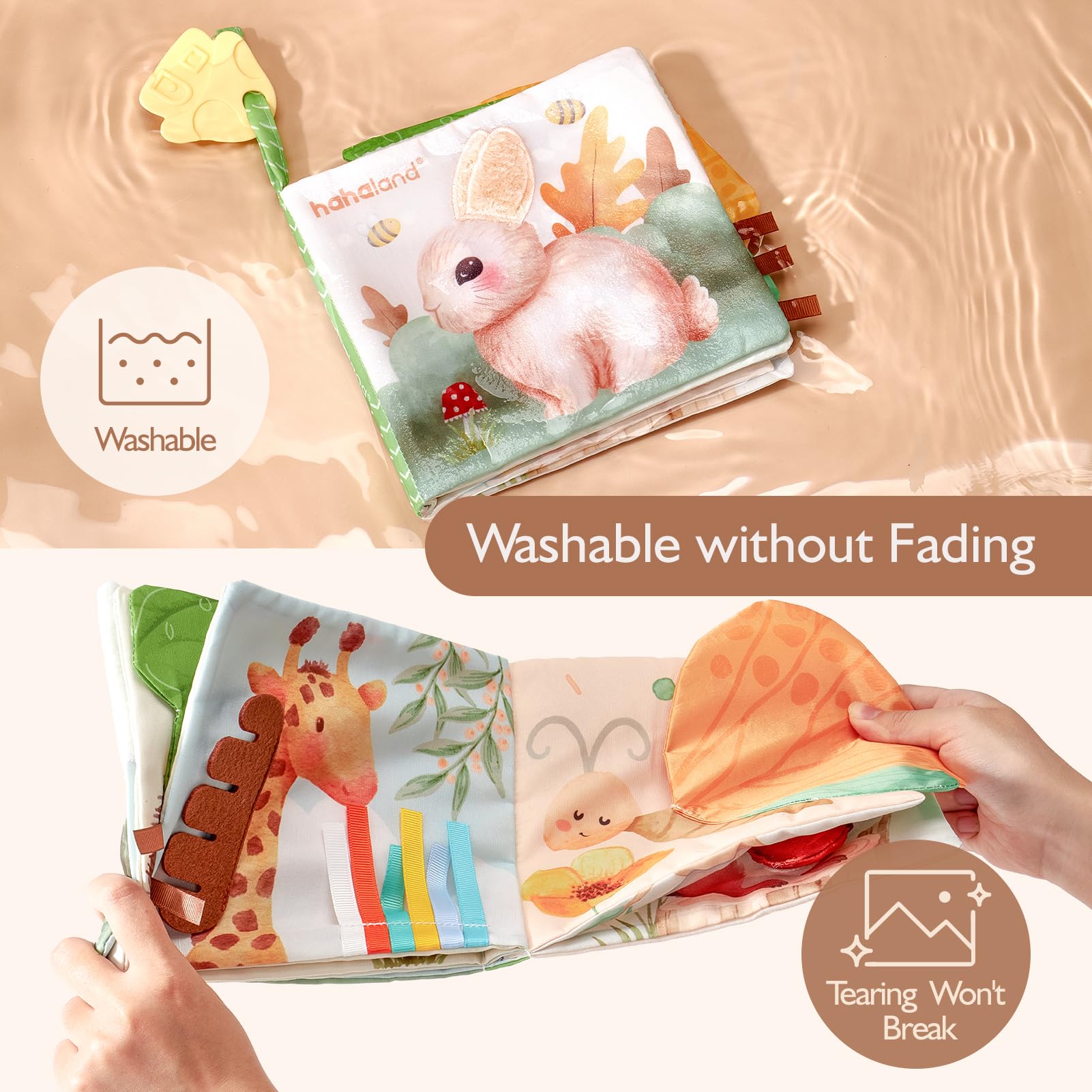 Foto 7 pulgar | Juguetes Sensoriales Baby Book Hahaland Peek-a-boo Forest De 0 A 6 M O Más - Venta Internacional.