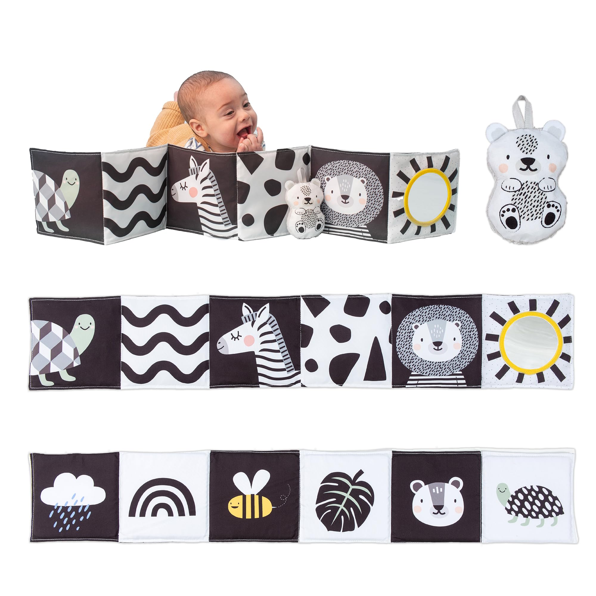 Libro De Actividades Suave Taf Toys En Blanco Y Negro De Alto Contraste - Venta Internacional.